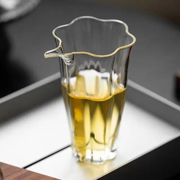 Gohobi Handmade Floral Tall Glass Pitcher