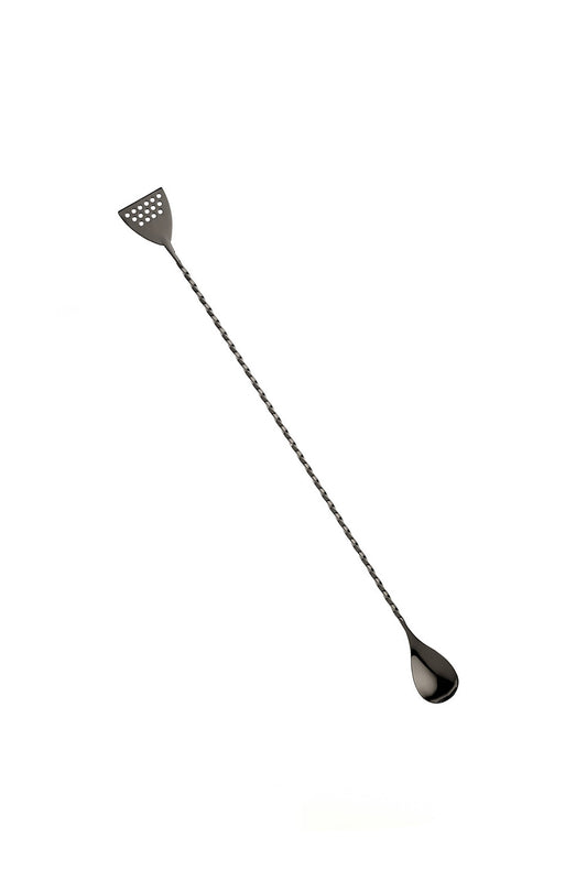 Barfly Spoon with Strainer - Black