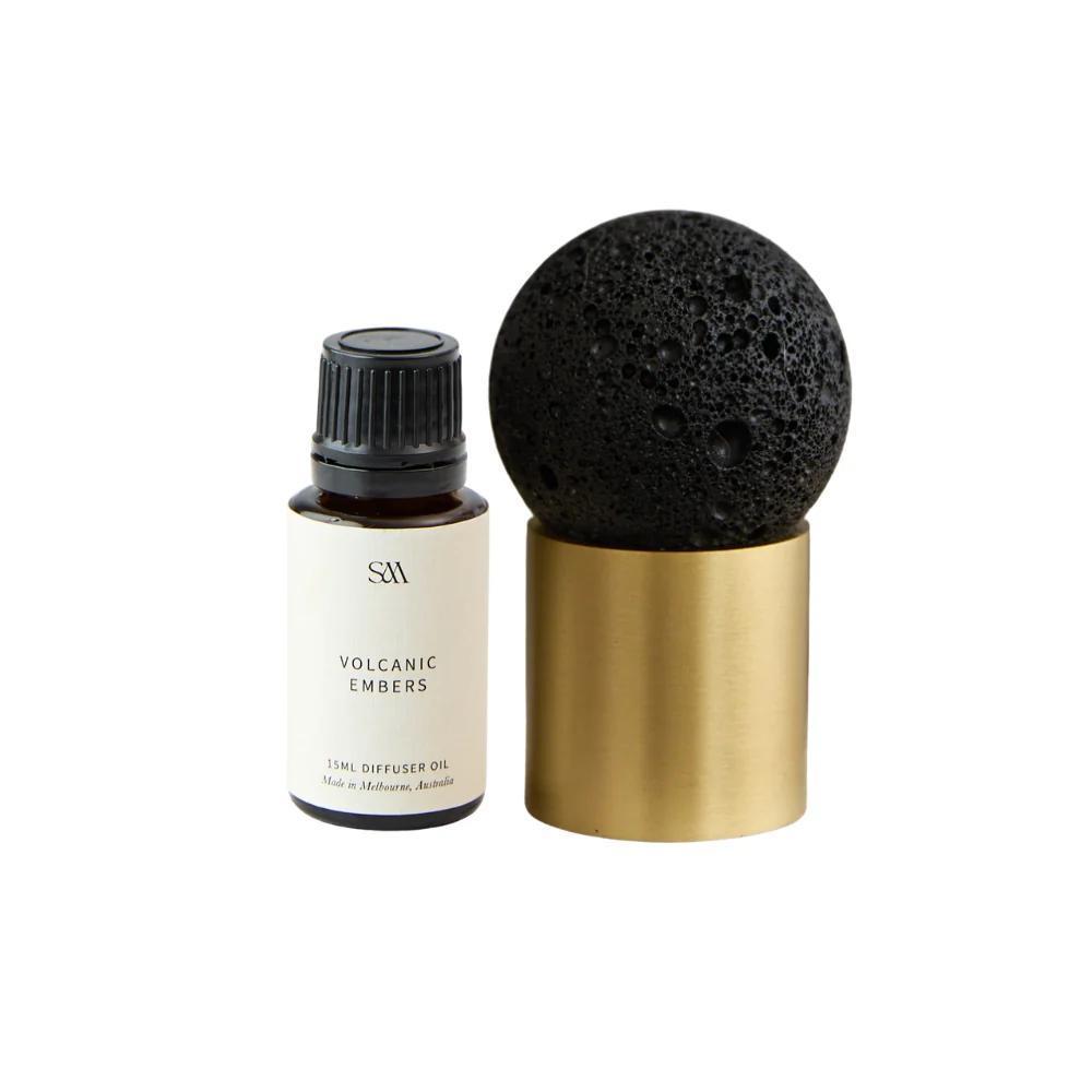 Studio McKenna Brass Scented Diffuser Volcanic Embers